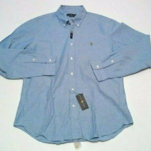 Ralph Lauren Slim Fit Stretch Oxford Shirt XL Blue